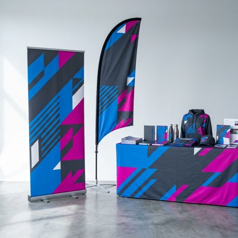 Custom Signage That Sells: Banners, Feather Flags, and Display Kits That Actually Stop People